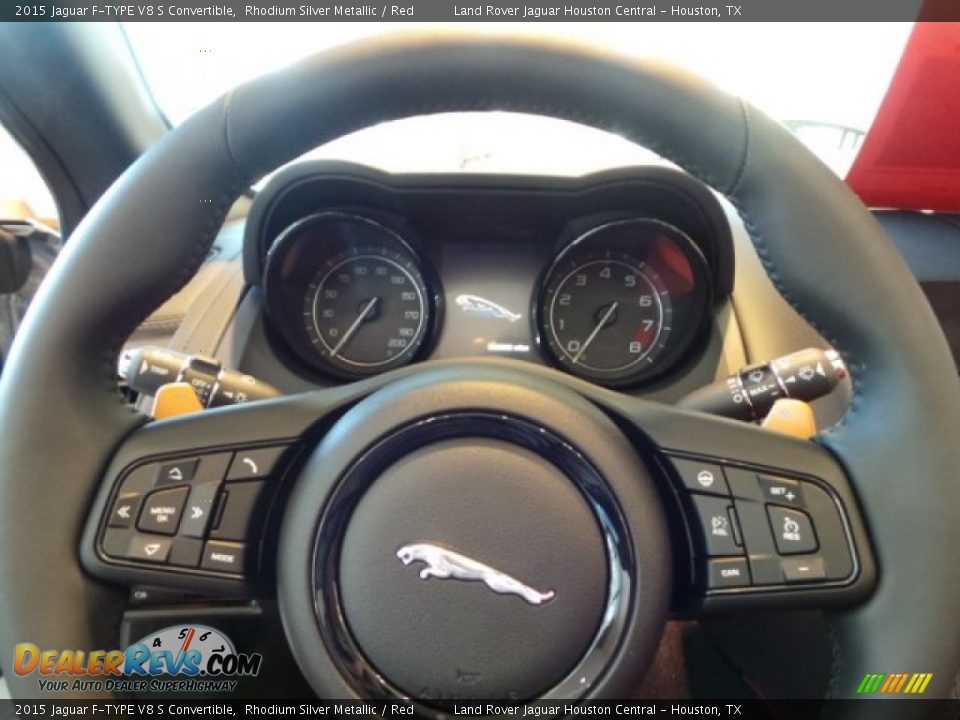 2015 Jaguar F-TYPE V8 S Convertible Steering Wheel Photo #18
