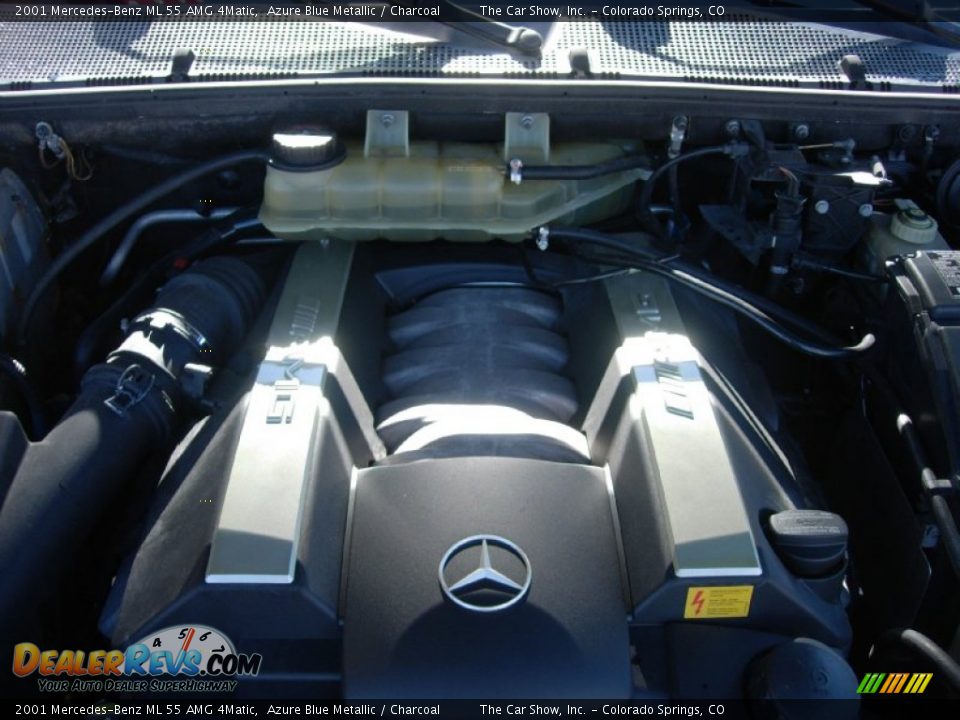 2001 Mercedes-Benz ML 55 AMG 4Matic Azure Blue Metallic / Charcoal Photo #18