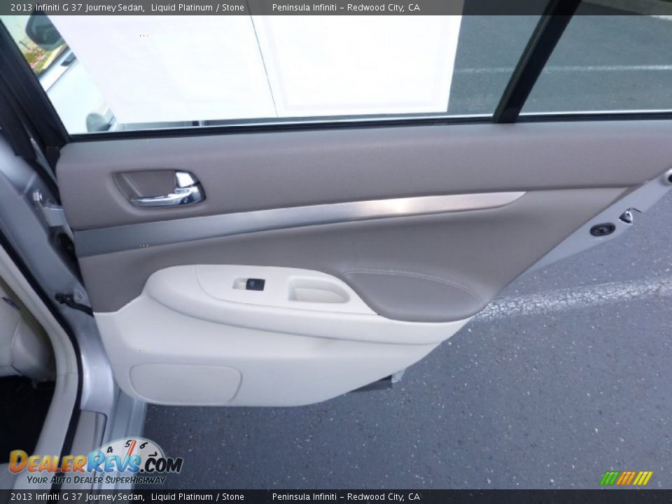 2013 Infiniti G 37 Journey Sedan Liquid Platinum / Stone Photo #21