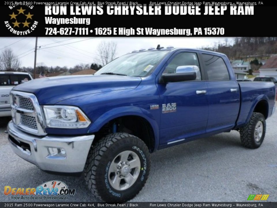 2015 Ram 2500 Powerwagon Laramie Crew Cab 4x4 Blue Streak Pearl / Black Photo #1