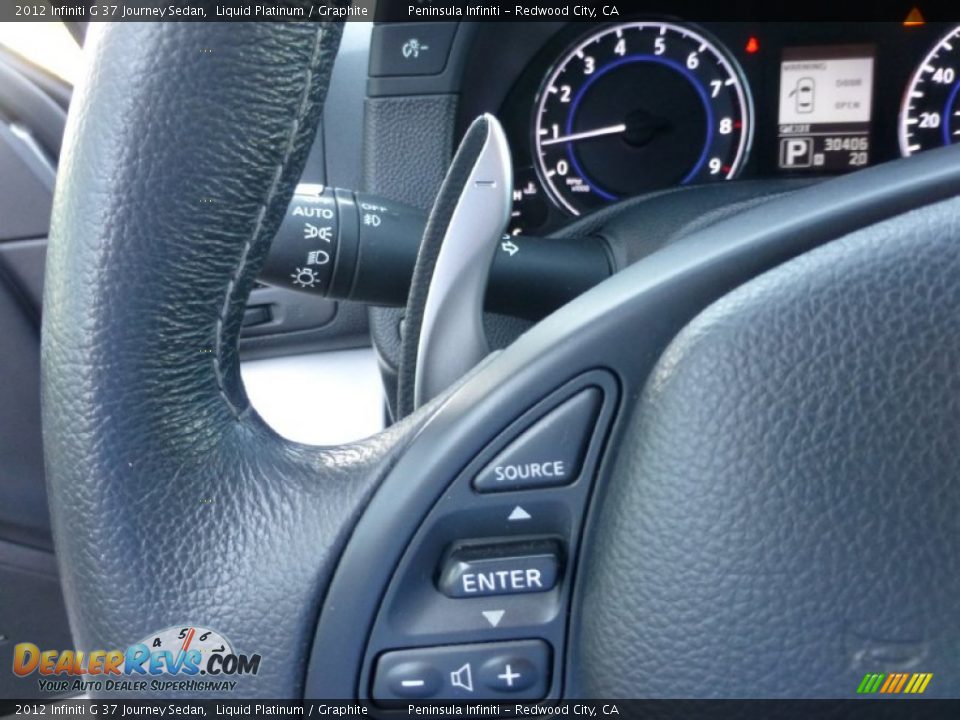 2012 Infiniti G 37 Journey Sedan Liquid Platinum / Graphite Photo #28