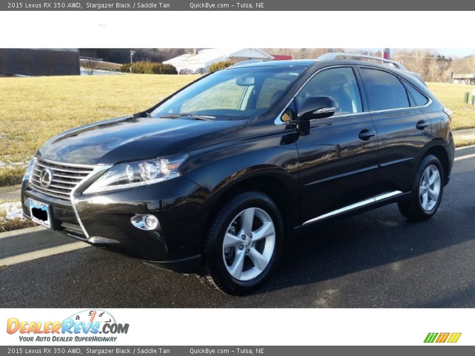 2015 Lexus RX 350 AWD Stargazer Black / Saddle Tan Photo #1
