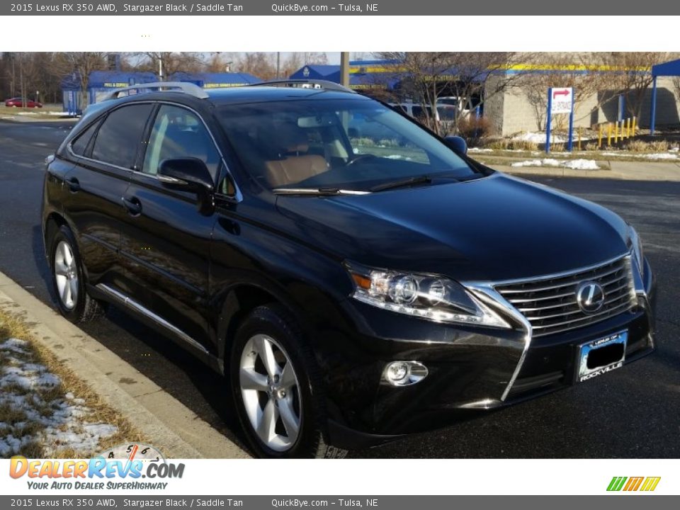 2015 Lexus RX 350 AWD Stargazer Black / Saddle Tan Photo #2