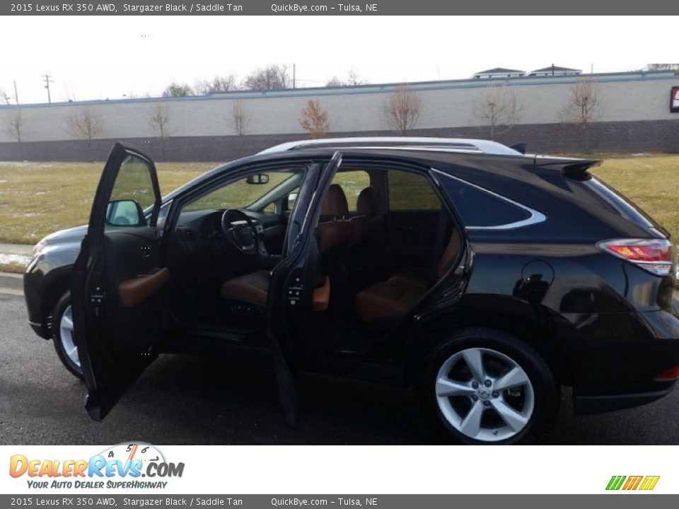 2015 Lexus RX 350 AWD Stargazer Black / Saddle Tan Photo #3
