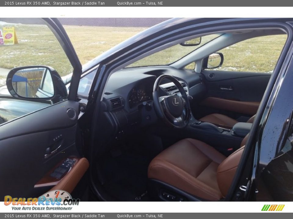 2015 Lexus RX 350 AWD Stargazer Black / Saddle Tan Photo #4