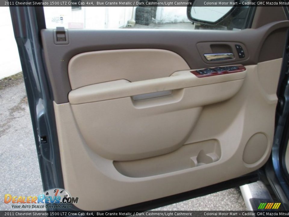 2011 Chevrolet Silverado 1500 LTZ Crew Cab 4x4 Blue Granite Metallic / Dark Cashmere/Light Cashmere Photo #6