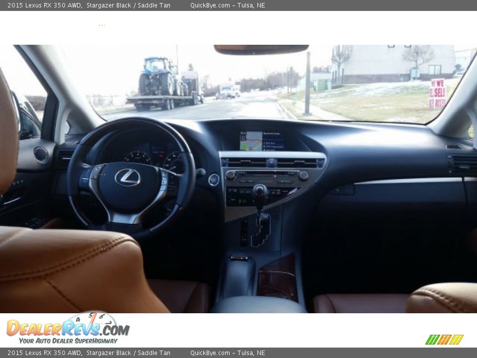 2015 Lexus RX 350 AWD Stargazer Black / Saddle Tan Photo #6
