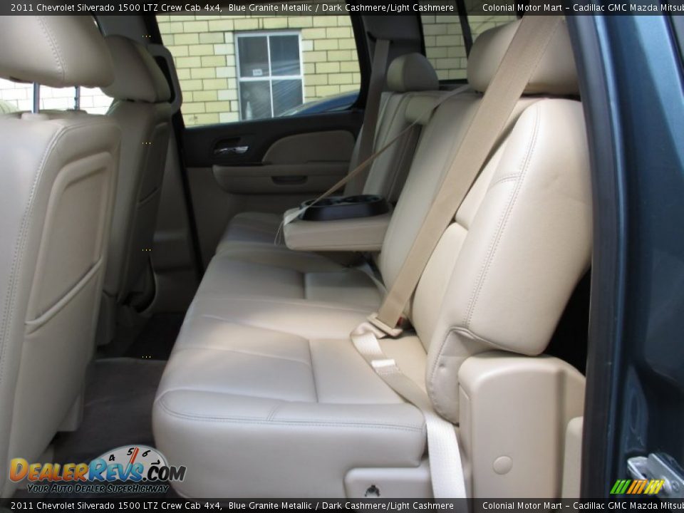 2011 Chevrolet Silverado 1500 LTZ Crew Cab 4x4 Blue Granite Metallic / Dark Cashmere/Light Cashmere Photo #8