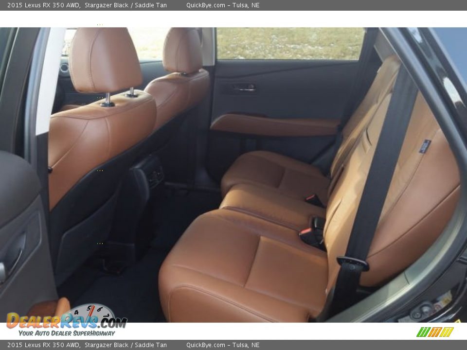 2015 Lexus RX 350 AWD Stargazer Black / Saddle Tan Photo #8