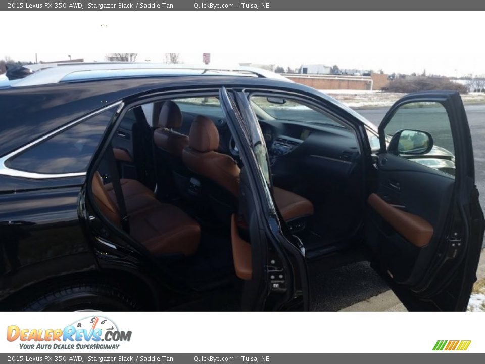 2015 Lexus RX 350 AWD Stargazer Black / Saddle Tan Photo #9