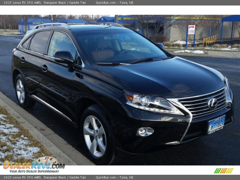 2015 Lexus RX 350 AWD Stargazer Black / Saddle Tan Photo #13