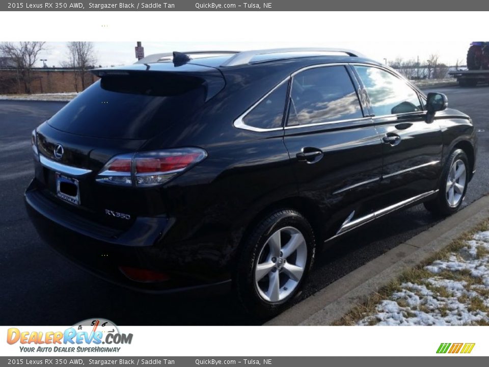 2015 Lexus RX 350 AWD Stargazer Black / Saddle Tan Photo #15