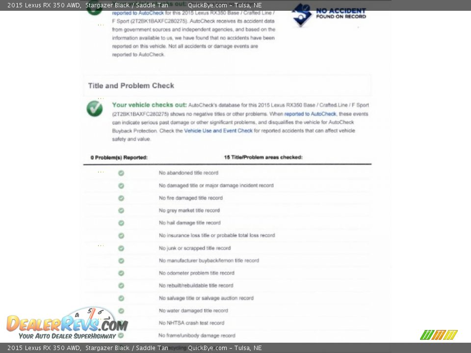 2015 Lexus RX 350 AWD Stargazer Black / Saddle Tan Photo #17