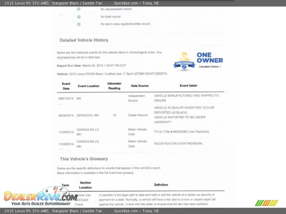 2015 Lexus RX 350 AWD Stargazer Black / Saddle Tan Photo #19