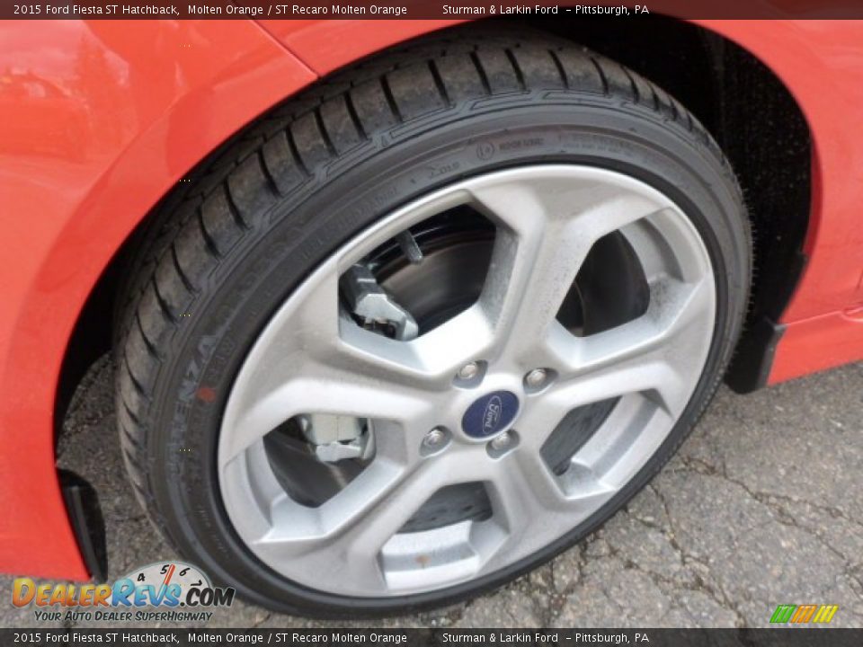 2015 Ford Fiesta ST Hatchback Molten Orange / ST Recaro Molten Orange Photo #7