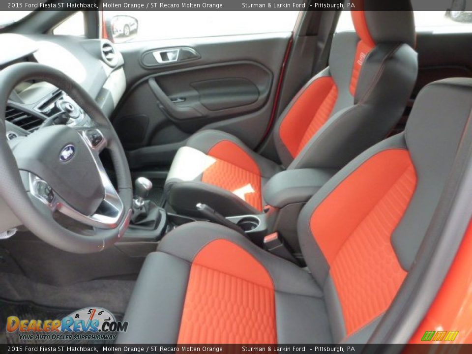 Front Seat of 2015 Ford Fiesta ST Hatchback Photo #8