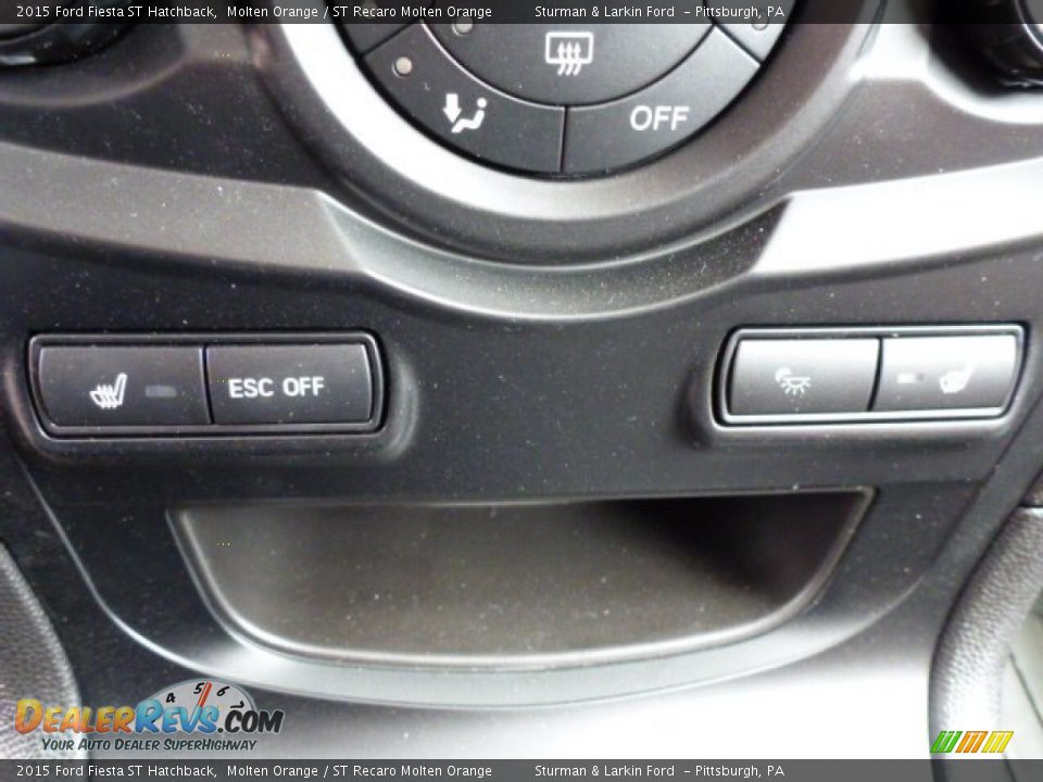 2015 Ford Fiesta ST Hatchback Molten Orange / ST Recaro Molten Orange Photo #14