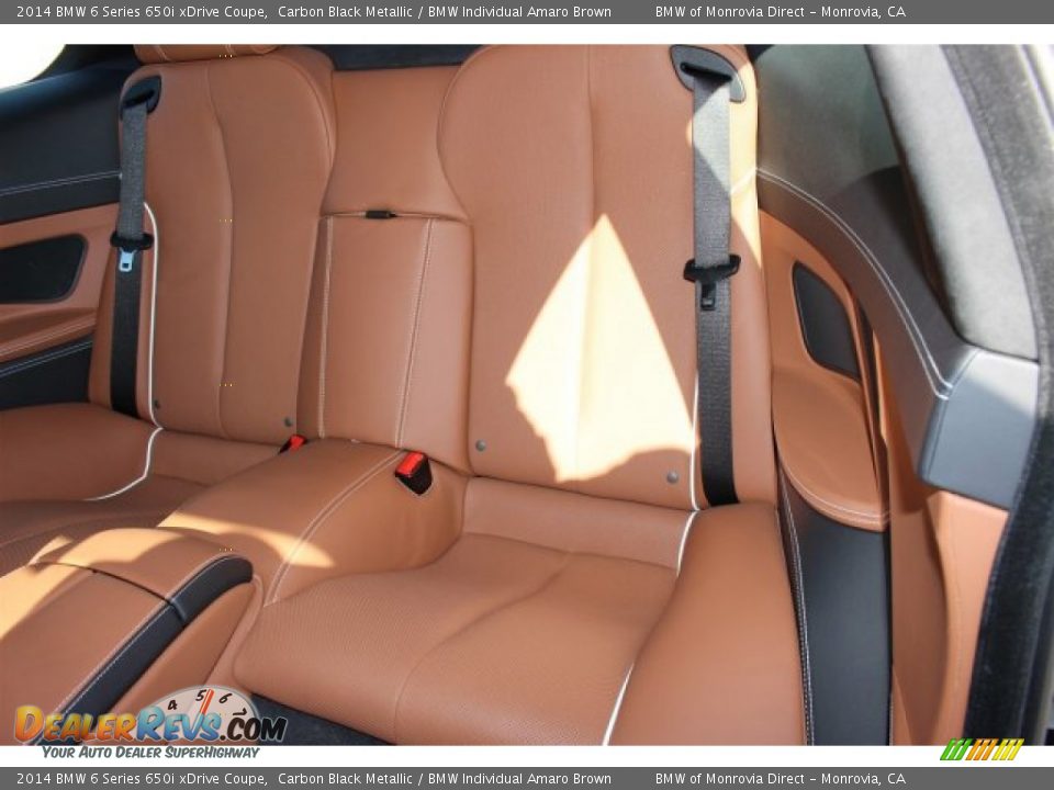 Rear Seat of 2014 BMW 6 Series 650i xDrive Coupe Photo #14