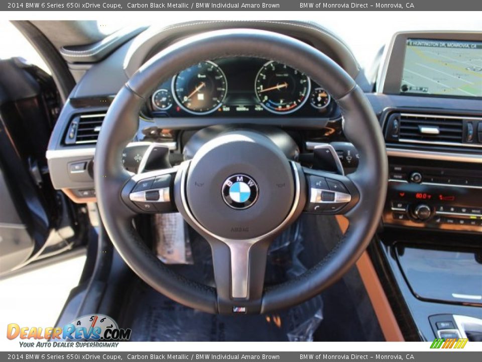 2014 BMW 6 Series 650i xDrive Coupe Steering Wheel Photo #25