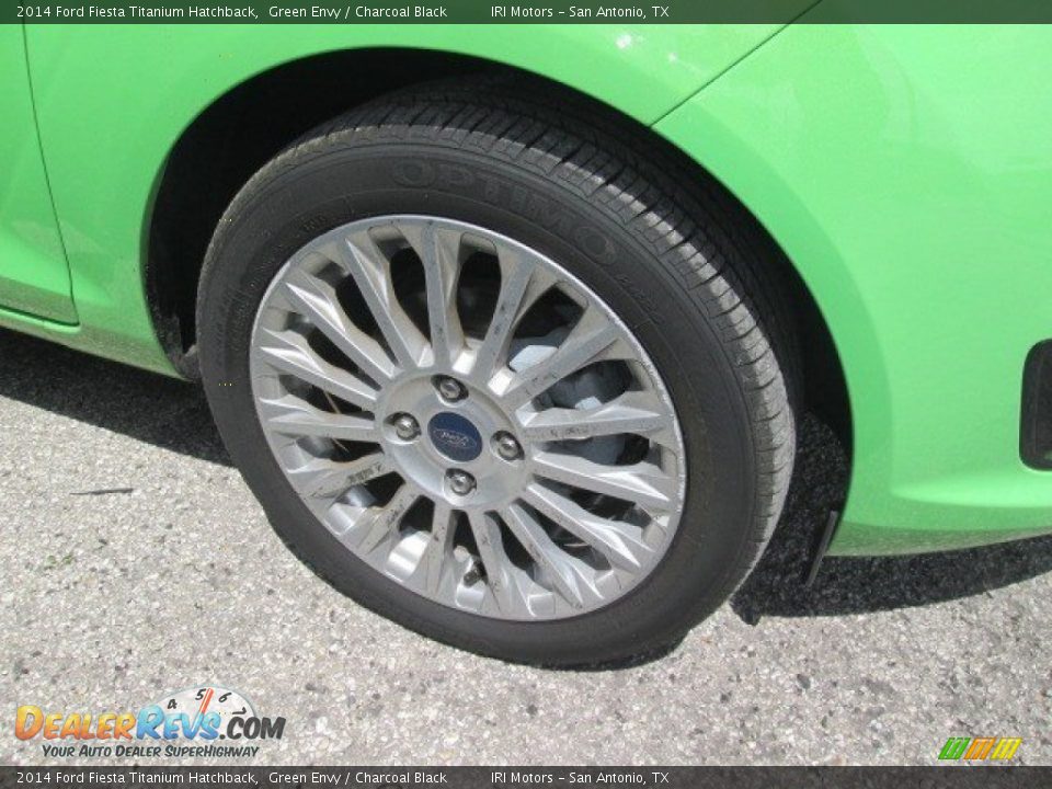 2014 Ford Fiesta Titanium Hatchback Green Envy / Charcoal Black Photo #2