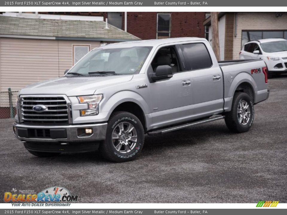 Front 3/4 View of 2015 Ford F150 XLT SuperCrew 4x4 Photo #2