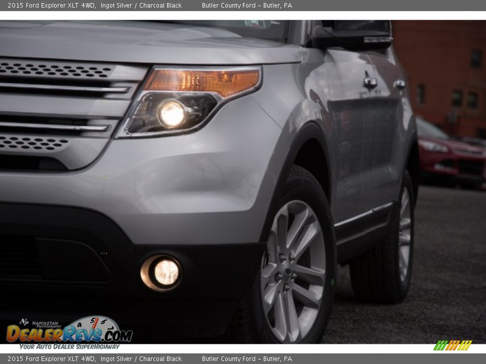 2015 Ford Explorer XLT 4WD Ingot Silver / Charcoal Black Photo #5