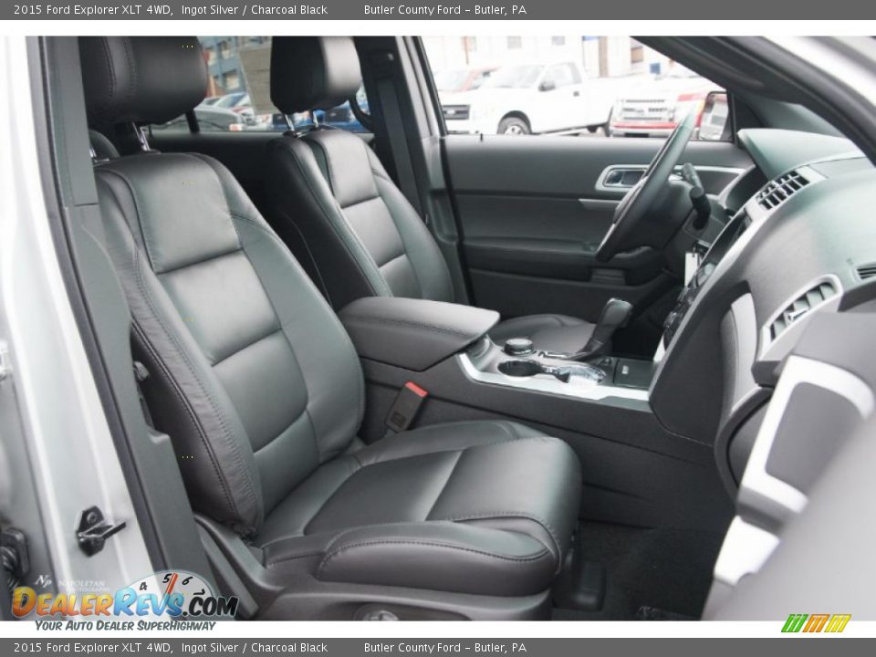 2015 Ford Explorer XLT 4WD Ingot Silver / Charcoal Black Photo #9