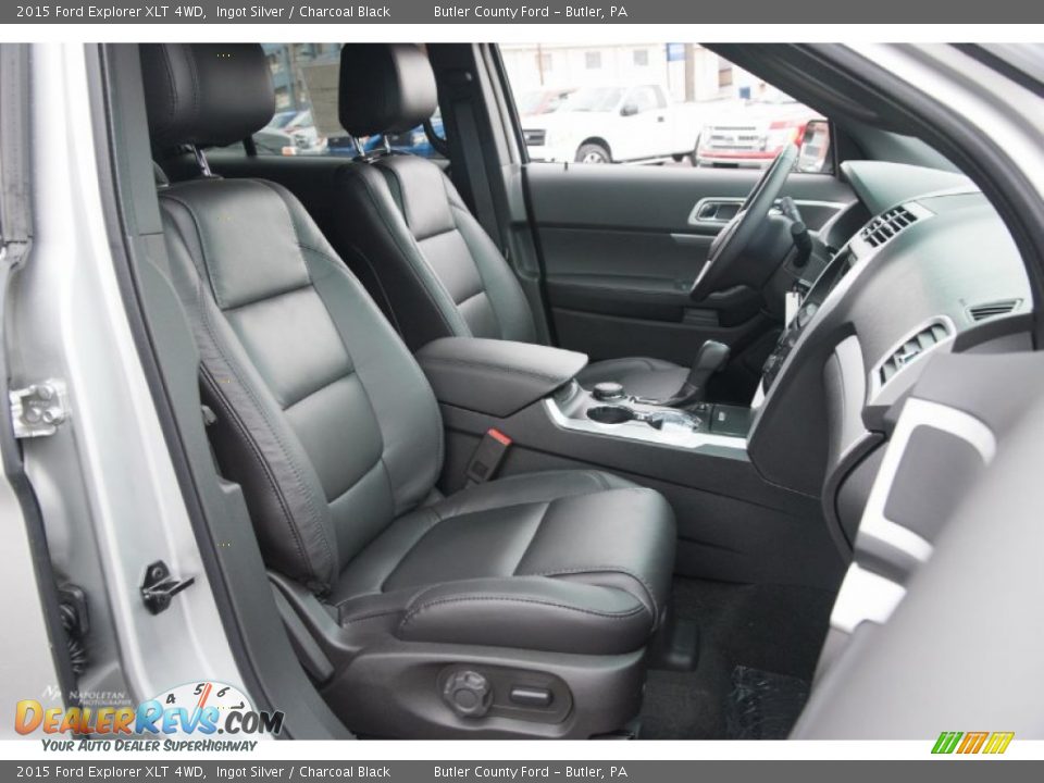 2015 Ford Explorer XLT 4WD Ingot Silver / Charcoal Black Photo #10