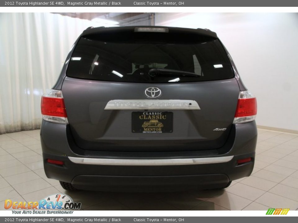 2012 Toyota Highlander SE 4WD Magnetic Gray Metallic / Black Photo #18