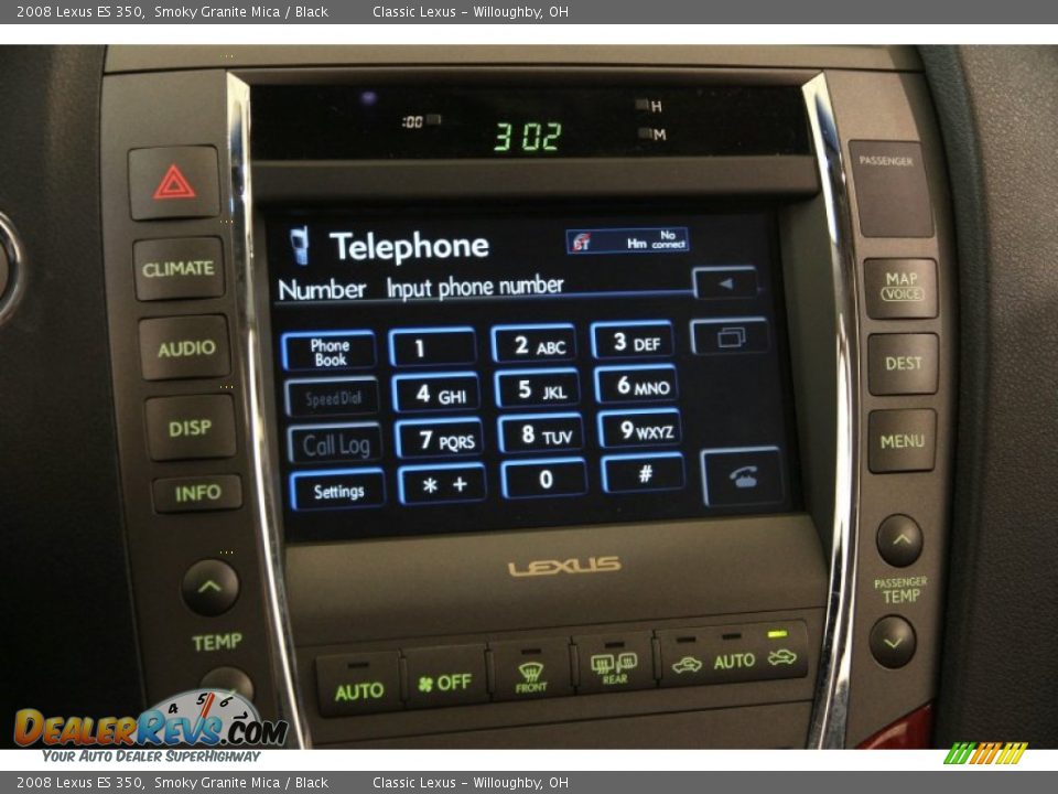 2008 Lexus ES 350 Smoky Granite Mica / Black Photo #9