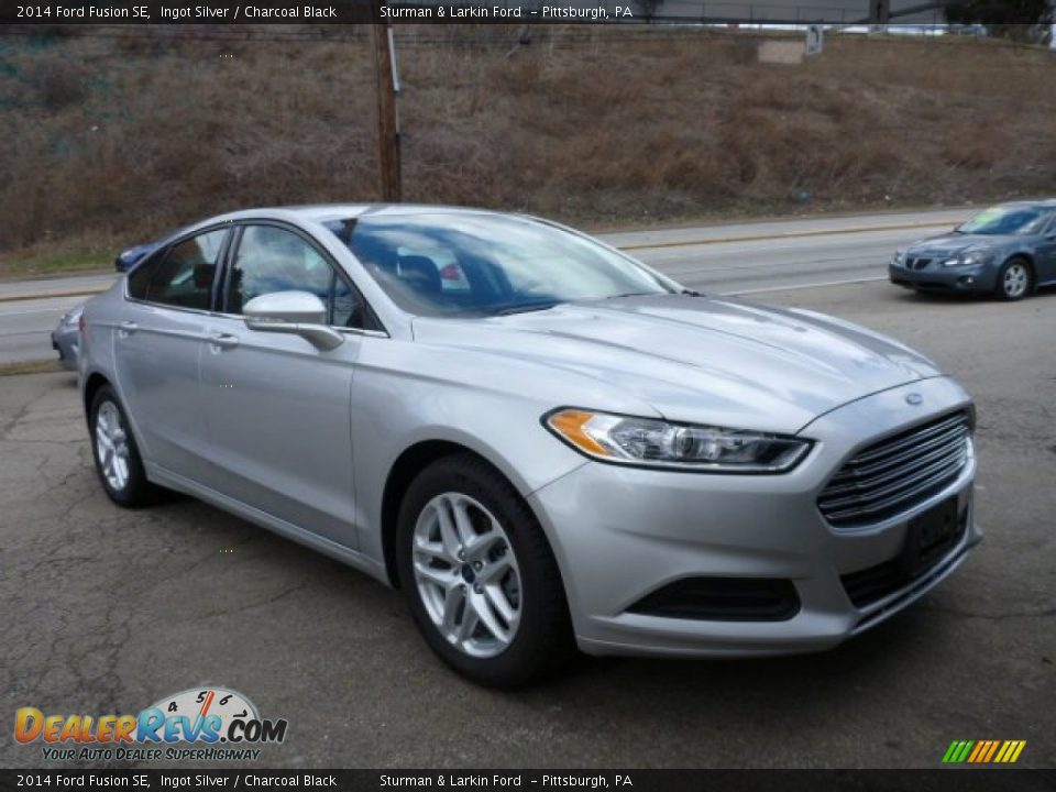 2014 Ford Fusion SE Ingot Silver / Charcoal Black Photo #1