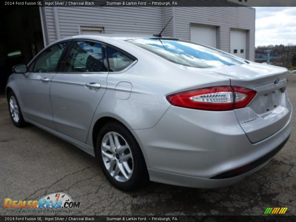 2014 Ford Fusion SE Ingot Silver / Charcoal Black Photo #4