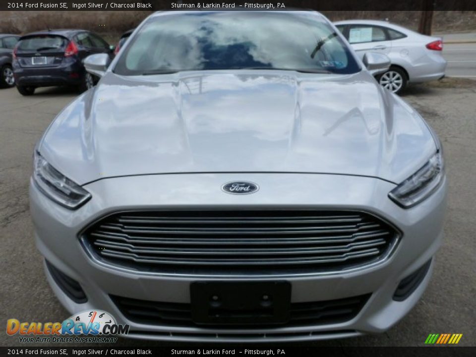 2014 Ford Fusion SE Ingot Silver / Charcoal Black Photo #6