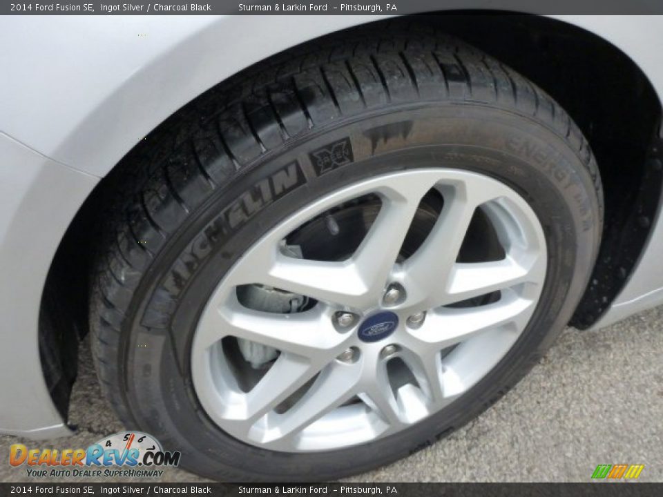2014 Ford Fusion SE Ingot Silver / Charcoal Black Photo #7