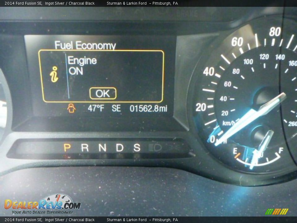 2014 Ford Fusion SE Ingot Silver / Charcoal Black Photo #14