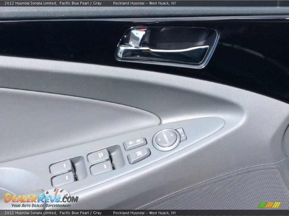 2012 Hyundai Sonata Limited Pacific Blue Pearl / Gray Photo #8