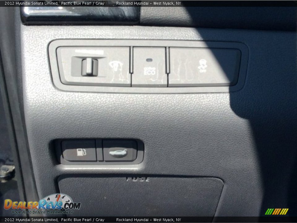 2012 Hyundai Sonata Limited Pacific Blue Pearl / Gray Photo #11