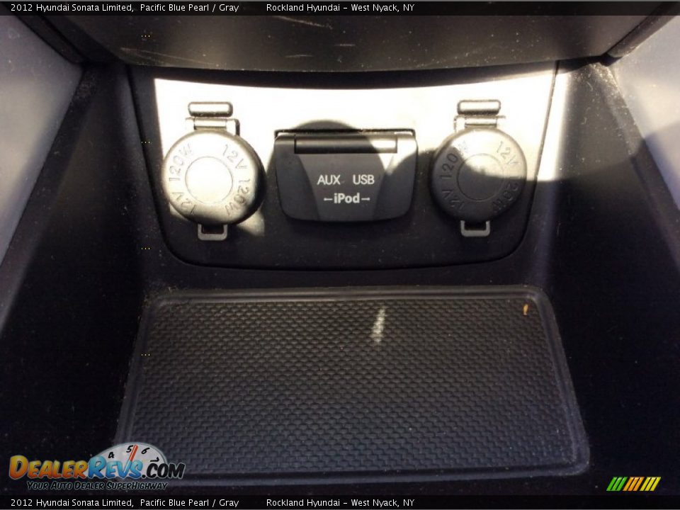 2012 Hyundai Sonata Limited Pacific Blue Pearl / Gray Photo #21