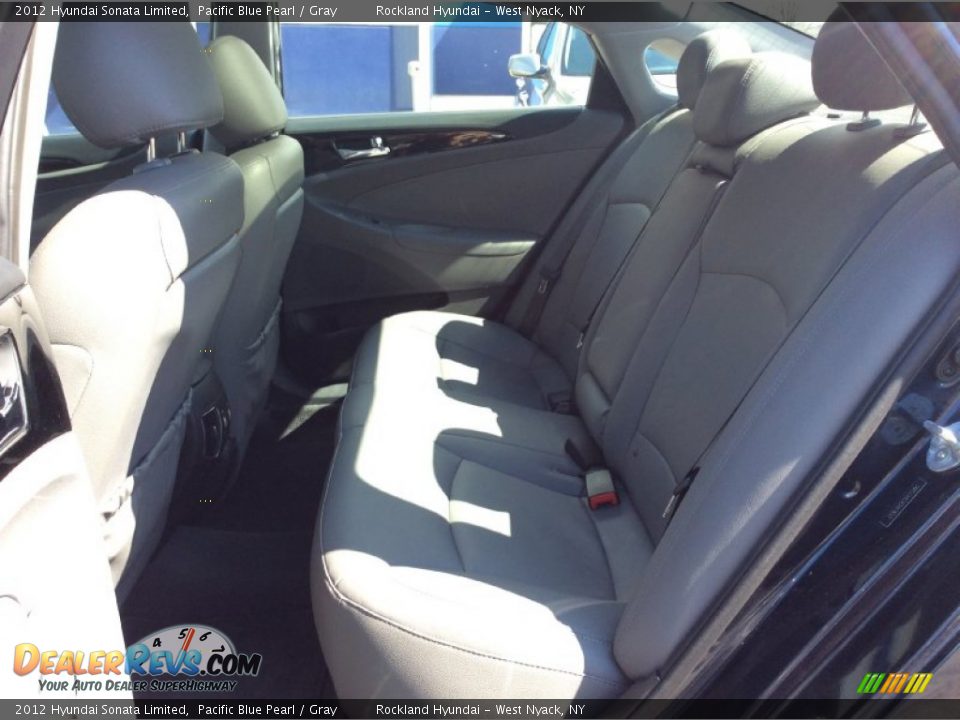 2012 Hyundai Sonata Limited Pacific Blue Pearl / Gray Photo #22