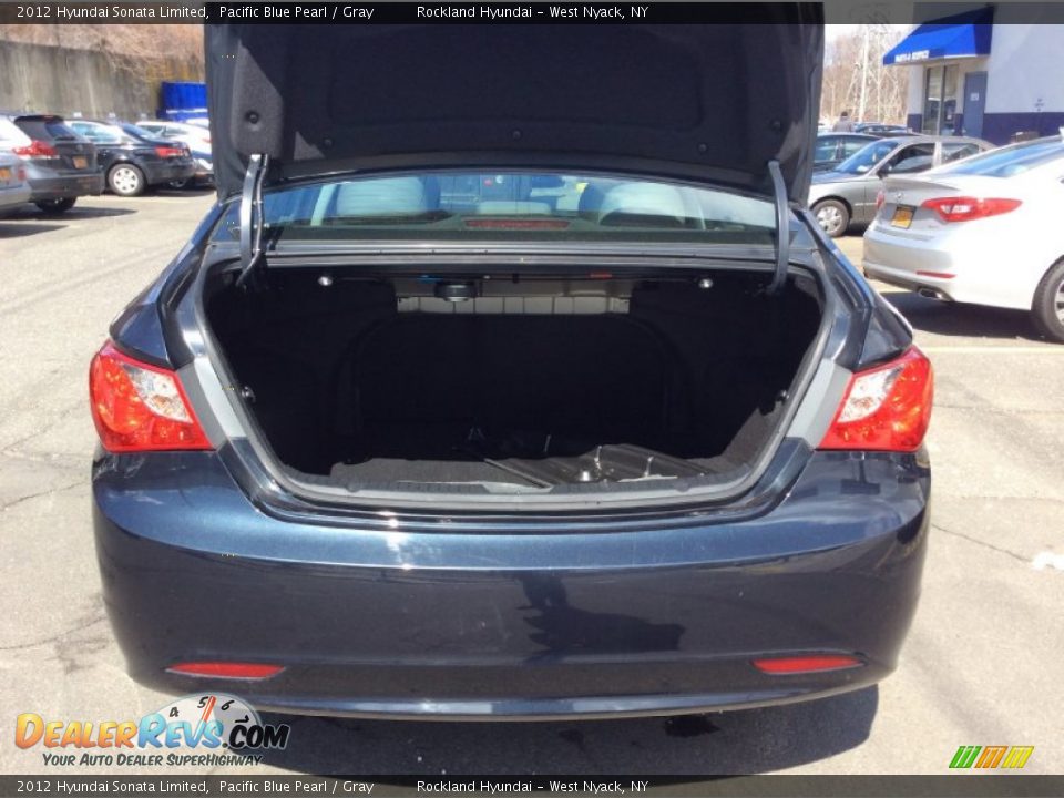 2012 Hyundai Sonata Limited Pacific Blue Pearl / Gray Photo #23