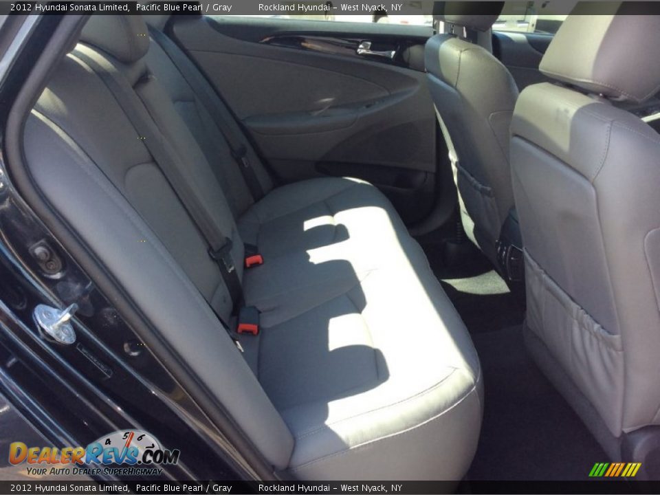 2012 Hyundai Sonata Limited Pacific Blue Pearl / Gray Photo #25