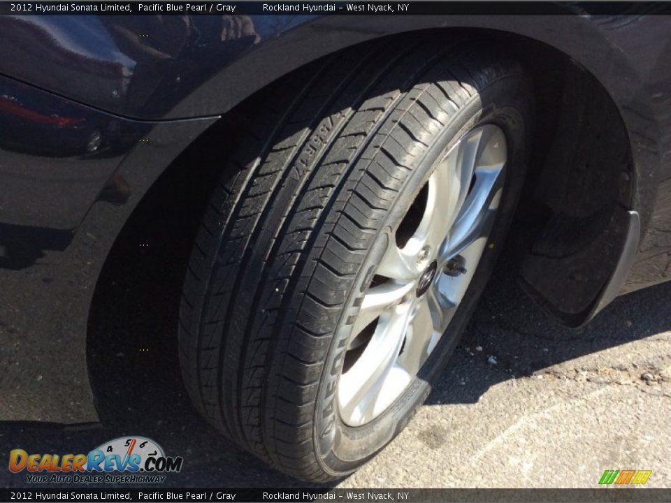 2012 Hyundai Sonata Limited Pacific Blue Pearl / Gray Photo #29