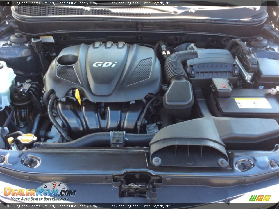 2012 Hyundai Sonata Limited Pacific Blue Pearl / Gray Photo #30