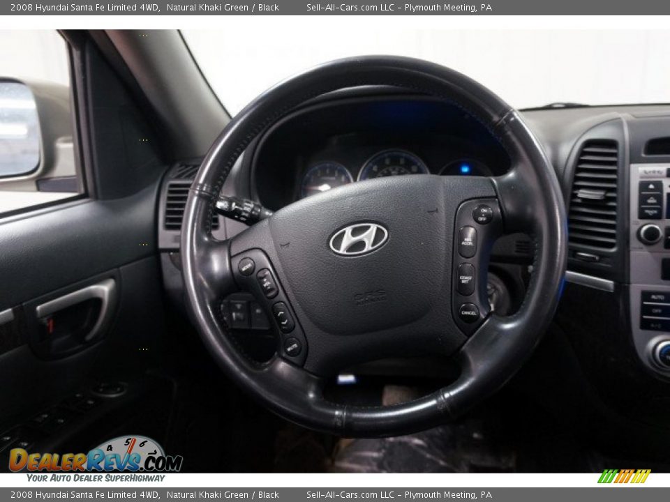 2008 Hyundai Santa Fe Limited 4WD Natural Khaki Green / Black Photo #22