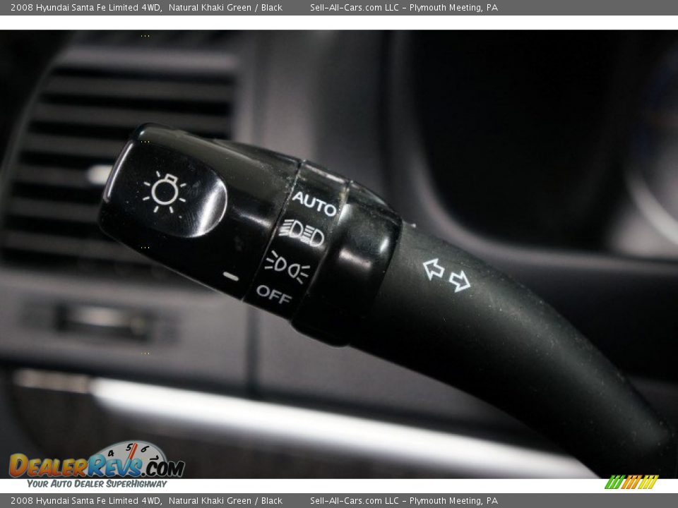 2008 Hyundai Santa Fe Limited 4WD Natural Khaki Green / Black Photo #23
