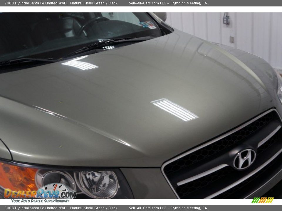 2008 Hyundai Santa Fe Limited 4WD Natural Khaki Green / Black Photo #36