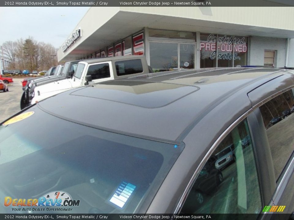 2012 Honda Odyssey EX-L Smoky Topaz Metallic / Gray Photo #10