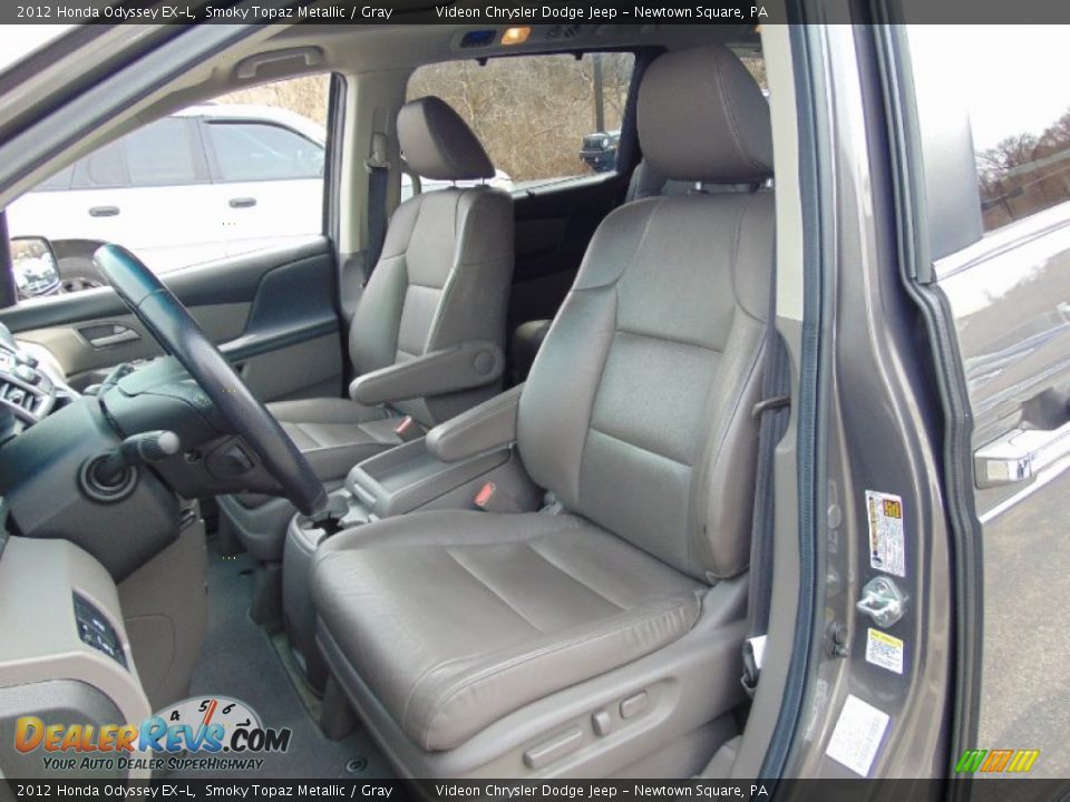 2012 Honda Odyssey EX-L Smoky Topaz Metallic / Gray Photo #16