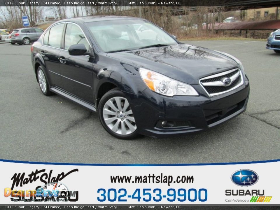 2012 Subaru Legacy 2.5i Limited Deep Indigo Pearl / Warm Ivory Photo #1