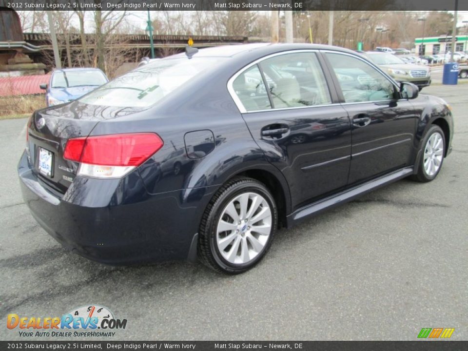 2012 Subaru Legacy 2.5i Limited Deep Indigo Pearl / Warm Ivory Photo #6